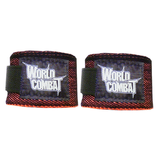 Bandagem Elástica World Combat - Preto e Laranja