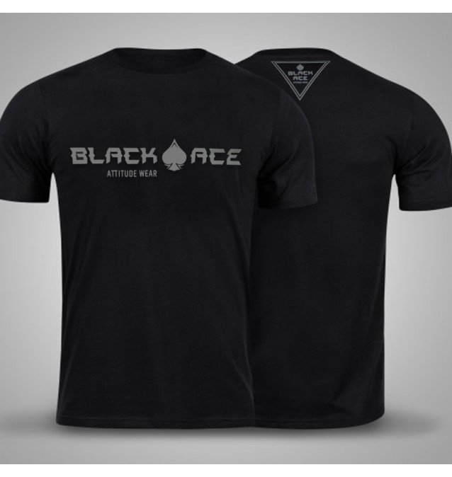 Camiseta Black Ace Attitude Wear - Preto