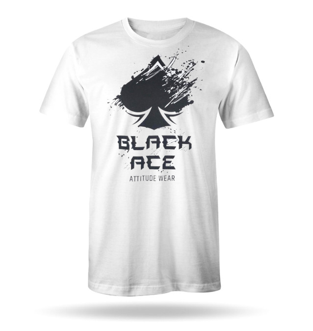 Camiseta Black Ace Explode - Branco