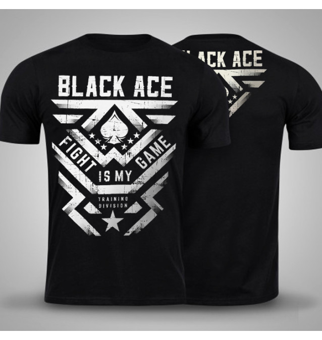 Camiseta Black Ace Fight Is My Game - Preto