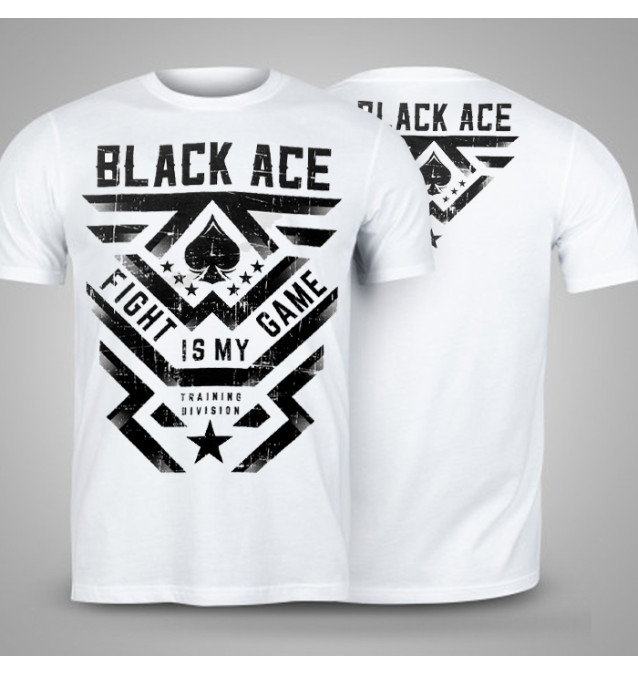 Camiseta Black Ace Fight Is My Game - Branco
