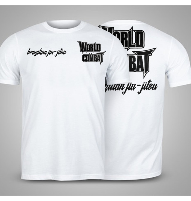 Camiseta World Combat Jiu-Jitsu - Branca