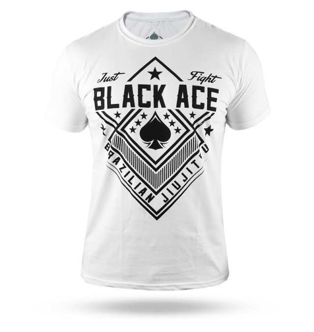 Camiseta Black Ace Just Fight - Branco