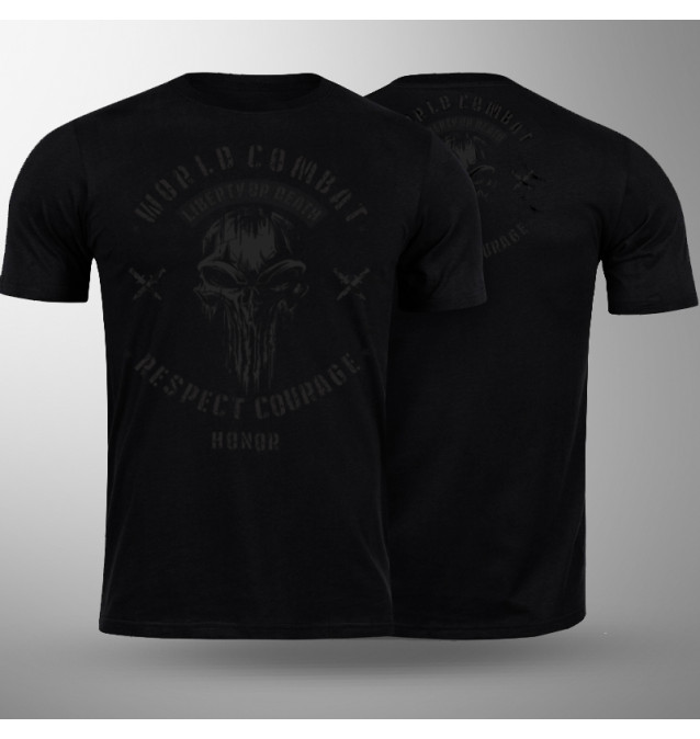Camiseta World Combat Liberty or Death - Preto