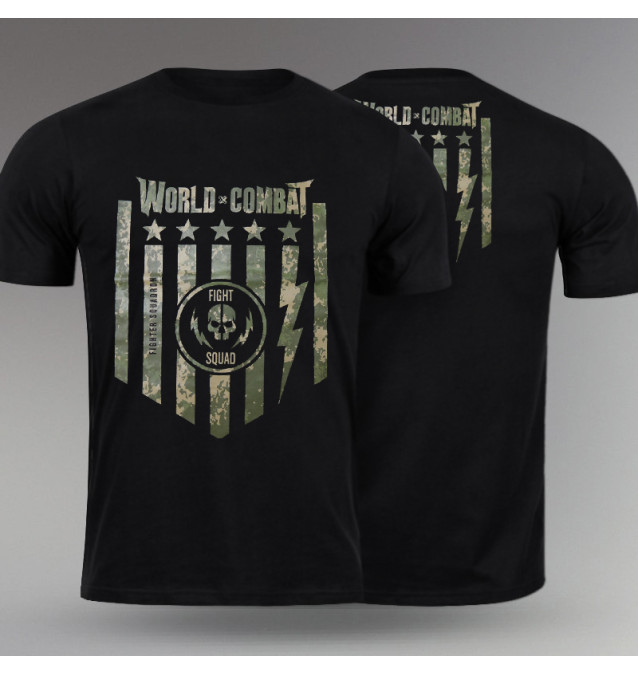 Camiseta World Combat Squad - Preto