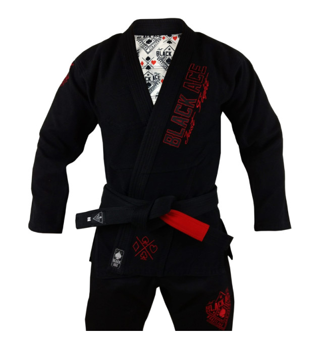 Kimono Black Ace Just Fight - Red Devil