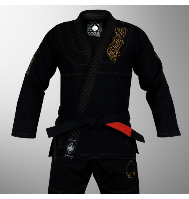 Kimono Black Ace Player Limited Edition - Preto e Dourado