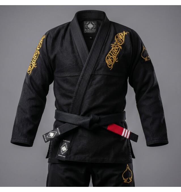 Kimono Black Ace Player - Preto e Dourado
