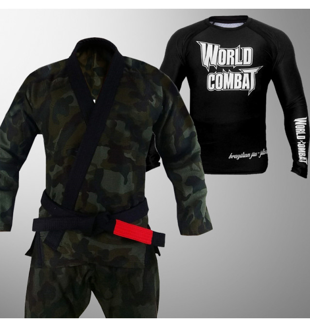 Kit: Kimono Camuflado Army Series + Rash Guard 