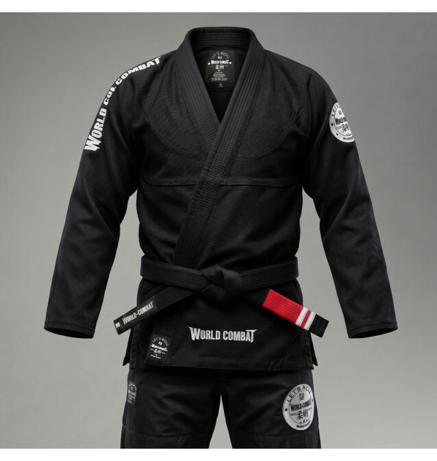 Kimono World Combat New Let's Roll - Black White