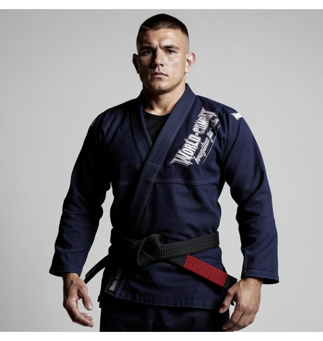 Kimono World Combat BJJ - Azul Marinho