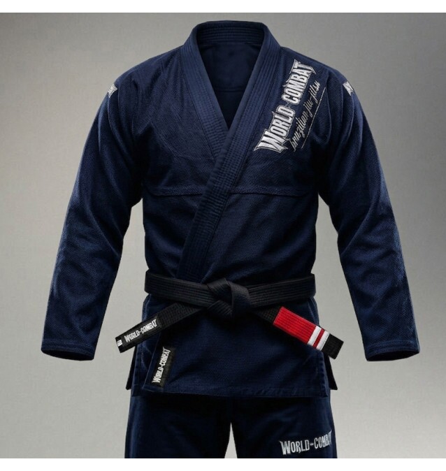 Kimono World Combat BJJ - Azul Marinho