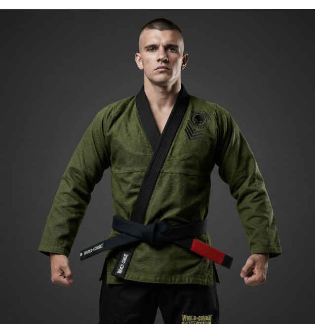 Kimono World Combat Ghost Army - Verde e Preto
