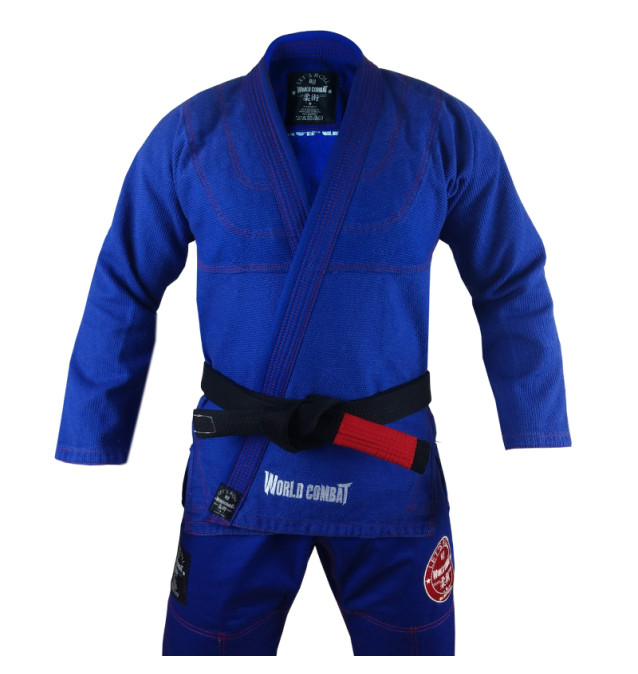Kimono World Combat New Let's Roll - Blue Red