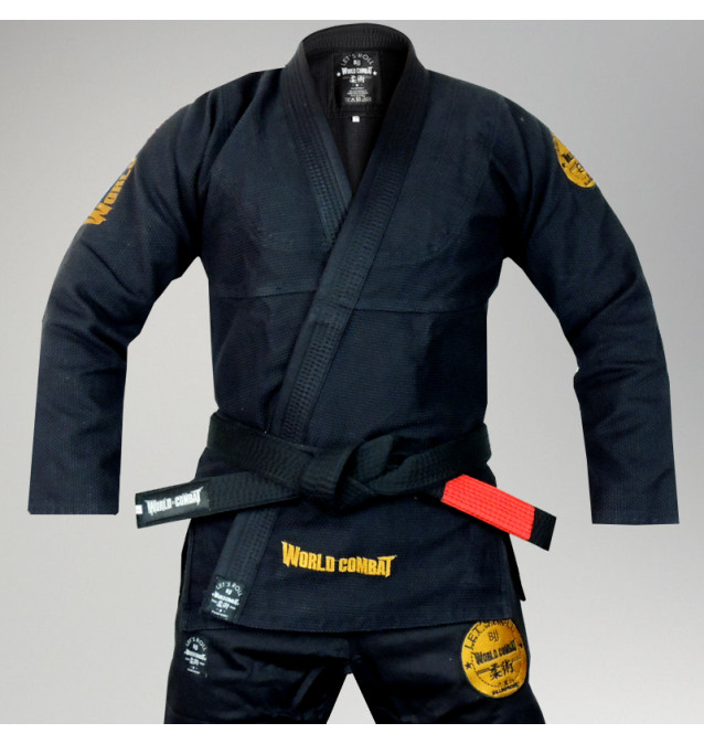 Kimono World Combat New Let's Roll - Black Gold