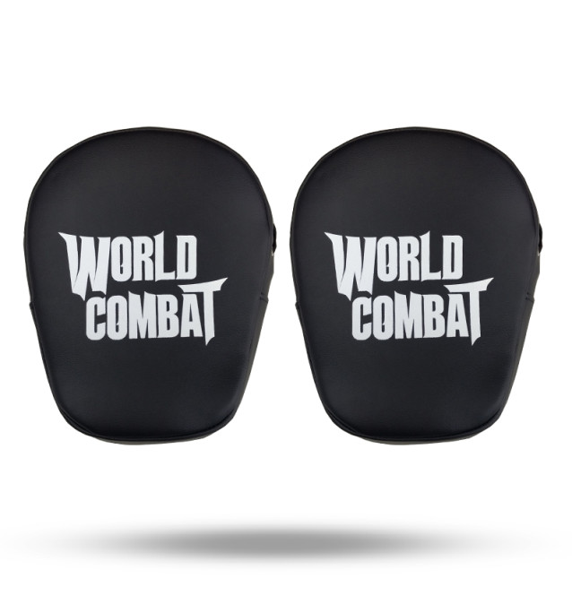 Manopla Foco Curvada World Combat - Preto 