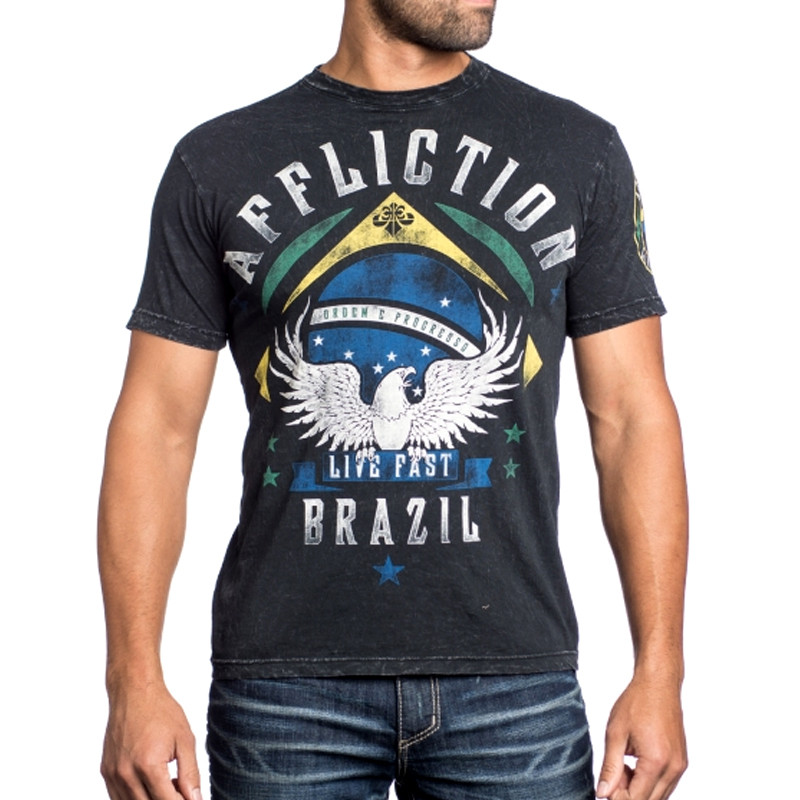 pill coffee Policeman Camiseta Affliction Edson Barboza UFC Walkout - World Combat Loja Affliction