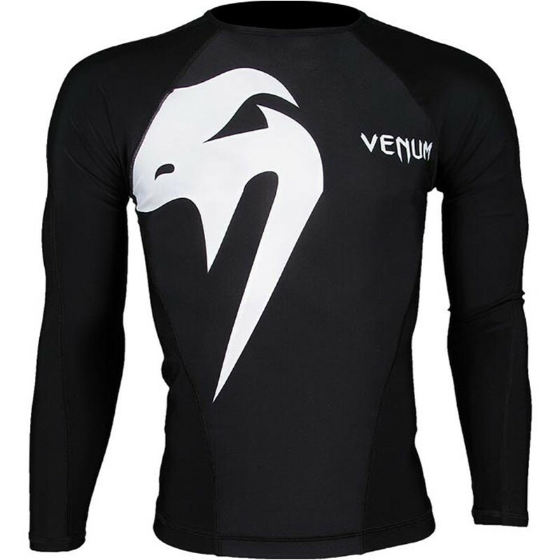 Rash Guard Venum Giant para MMA JiuJitsu Preto