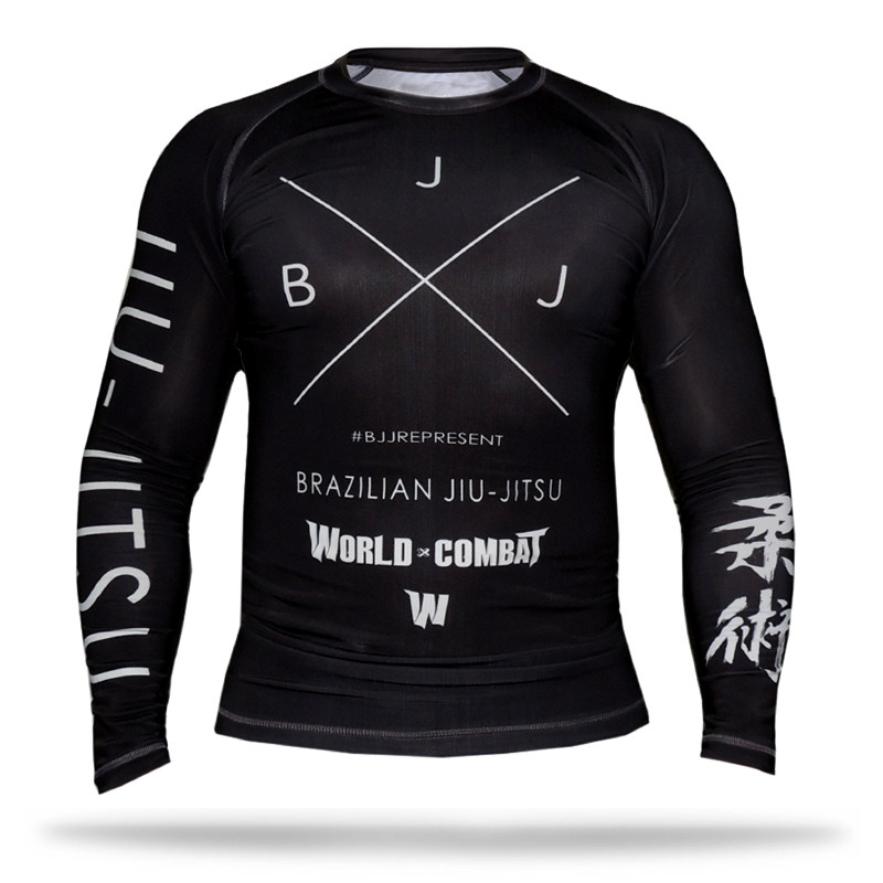 Rash Guard JiuJitsu World Combat BJJ