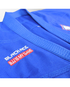 Kimono INFANTIL Trançado Black Ace BJJ is My Game - Azul