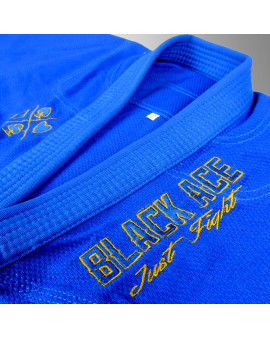 Kimono INFANTIL Trançado Black Ace Just Fight - Azul