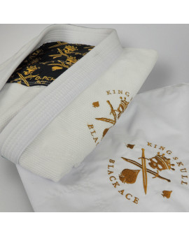 Kimono Black Ace King Skull - Ice/Gold
