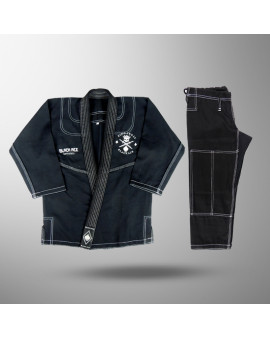 Kimono INFANTIL Trançado Black Ace King Skull - Preto