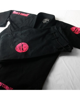 Kimono World Combat New Let's Roll - Black Pink