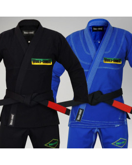 Kit: 2 Kimonos Brasil World Combat + Brinde