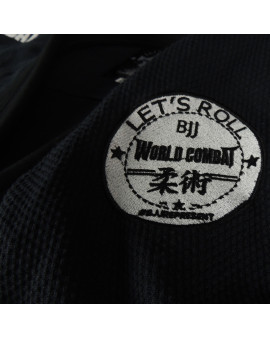 Kimono World Combat New Let's Roll - Black White