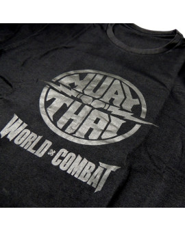 Camiseta World Combat Muay Thai Power - Black/Black