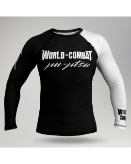 Rash Guard World Combat Competidor - Preto e Branco