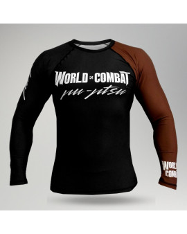Rash Guard World Combat Competidor - Preto e Marrom