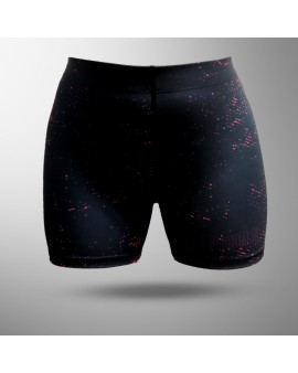 Short Compressão Feminino World Combat Athletic - Preto e Rosa