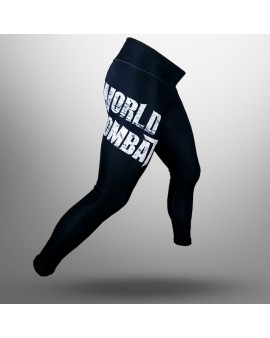 Calça Legging Feminina World Combat Logo - Preta