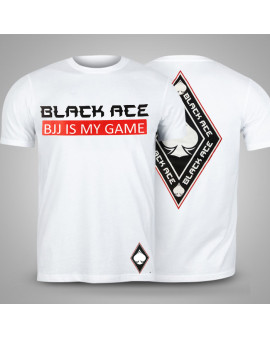 Camiseta Black Ace BJJ Is My Game - Branco