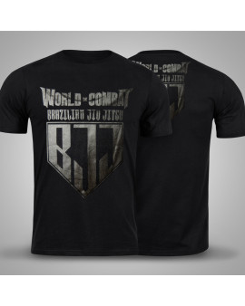 Camiseta World Combat BJJ Competidor - Black/Black