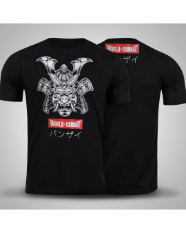 Camiseta World Combat Samurai Warrior - Preta