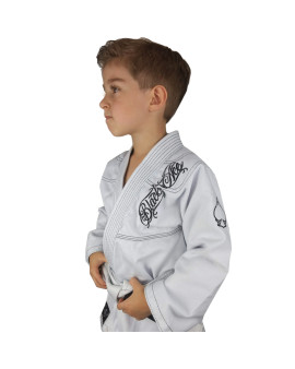 Kimono INFANTIL Trançado Black Ace Player - Branco