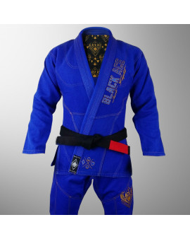 Kimono Black Ace Just Fight - Azul Gold
