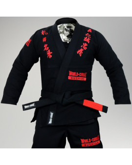 Kimono World Combat Bushido - Black/Red