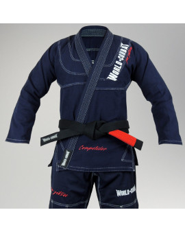 Kimono World Combat Competidor - Azul Marinho