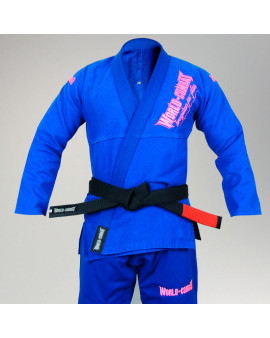 Kimono World Combat BJJ - Azul e Rosa