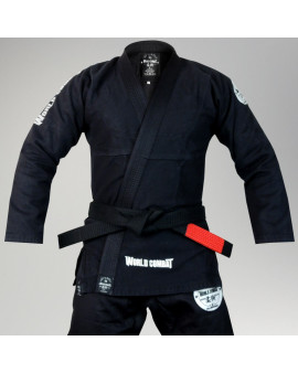 Kimono World Combat New Let's Roll - Black White