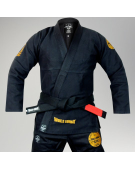 Kimono World Combat New Let's Roll - Black Gold