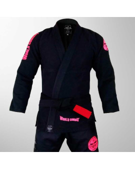 Kimono World Combat New Let's Roll - Black Pink