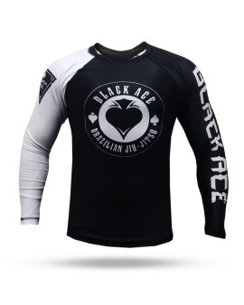 Rash Guard Black Ace Gambler - Preto e Branco