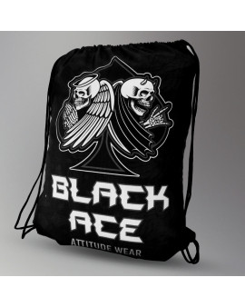 Mochila Black Ace Heaven & Hell - Preto