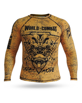 Rash Guard World Combat Beast Mode - Amarelo