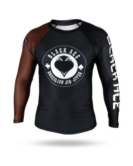 Rash Guard Black Ace Gambler - Preto e Marrom